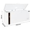 Frigo/Congelatore a Pozzetto Professionale 650, -24°C/+6°C, Porta Cieca e Controllore Meccanico, Larghezza 190,4 cm