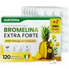 NUTRIXIMA® Bromelina Extra Forte Drenante 5000 GDU/g 120cpr con Tarassaco + Dieta Keto e Traccia Progressi | Bromelina Antinfiammatorio Diuretico per Ritenzione Idrica Cosce Pesanti