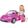 Simba- Auto con Evi e Cucciolo, Multicolore, 105731539