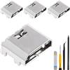 ZHUROUPU Porta di Ricarica USB di Ricambio per Galaxy Tab 4 10.1 Pollici SM-T530 T531 T535 2014, connettore Dock con Cavo Flessibile, Jack per Cuffie, Scheda di Ricarica di Ricambio