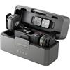 DJI MICROFONO WIRELESS LAVALIER 2 TRASMETTITORI 1 RICEVITORE CON CUSTODIA DI RICARIC