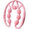 Yunmeryker Rullo Massaggiante Manuale per Gambe, Strumento Flessibile Anticellulite per Cosce, Collo E Polpacci, Rosa