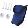 kowaku Porta-Palline da Golf, Porta-Tee, Regalo per Golfisti, Multiuso, Nero