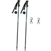 LeeQinersw 2 Bastoncini da/Escursionismo in Lega di Alluminio per Bambini, Bastoncini da Trekking per Ciaspole, Sport Invernali, Snowboard E, 90 Cm, Nero