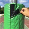 DDSTTLK Imbottitura Protettiva for palo da Basket da Esterno - Imbottitura in Schiuma for Tutte Le Stagioni for Pali da 2,5 cm a 25,5 cm di Diametro, Altezza 180 cm(Green,20cm)