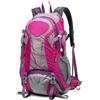 WAJJWI Zaino da viaggio for escursionismo Sport Ciclismo campeggio uomo Alpinismo Trekking Borsone Uomo Donna Per Sport(Rose red)