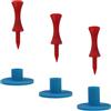 KTUXZCI Set di Supporti per Tee da Golf combinati, Leggeri e stabili, con opzioni da 20 mm, 25 mm e 30, Forniture per Appassionati di Golf, Supporto per Tee in Gomma, Strumento