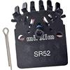 Homyl 1 Paio Pastiglie Freno Bicicletta Componenti Freni con Funzione Raffreddamento Base Rame E Resistenza all'Usura Adatte per Ciclismo Manutenzione D, J02A