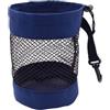 GOXQIT 1 borsa porta palline da golf con chiusura a coulisse in nylon a rete e clip in plastica for appenderla, comoda appendere alla sacca Per Accessori(M blue)