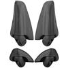 NIULIniuli Ruote per valigie, Girevole a 360 gradi Muto Riparazione Sostituzione Ruota for bagagli Ruote for valigie Parti Spinner (W145#)