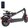 HX D06 Monopattino elettrico pieghevole per adulti,4 ammortizzatori,500W,25ah,Velocità Fino a 25 Km/h,60-70Km di Autonomia,Scooter Elettrico 8.5 Pneumatici Solidi,Freno posteriore,APP