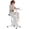 FlexiSpot V9 Lite Cyclette con Scrivania, Bicicletta da Fitness Portatile con Telaio Stabile e Funzionamento Silenzioso, per Casa e Esterni, Capacità 100 kg, Allenamento Aerobico