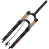 LHHL MTB Forcella Ammortizzata Bici 26 27.5"29 Dritto 1 1/8 forcelle Ammortizzata Corsa 100mm QR 9mm Freno Disco Forcelle Aria con Ammortizzatore Blocco Remoto per AM, XC(Orange,27.5)