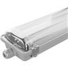 Ledvion - Reglette LED TL, Doppia, 120CM, 12W, 4000K, 1920 Lumen, IP65, Inclusa con tubo LED TL