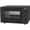 Sinotech Forno Elettrico Ventilato, 38 Litri, Pareti Smaltate, Doppio Vetro, Timer 90 Minuti, 5 Livelli di Cottura,1300W, con Griglia Metallo e Leccarda Smaltata, Termostato 0-230°C