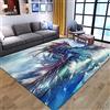 Generic Tappeto Salotto In Flanella Moderno Tappeto Stampa Drago D'Acqua Dell'Onda Blu 3D Grande Antiscivolo Tappeto Gioco Per Bambini Soggiorno Camera Da Letto Decorazione Domestica 80 X 120 Cm -4H5Z