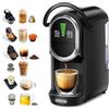 CAFELFFE MK-609S Macchina per caffè a capsule 6-in-1, 7 impostazioni dell'acqua e funzione di infusione calda/fredda, macchina espresso a 19 Bar, compatibile con capsule NES Original/DG/ESE/K-Cup/tè