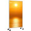 KÖNIGHAUS Pannello riscaldante decorativo Könighaus apparecchio da pavimento 450 | 5-12 m², motivo: Alba, pannello riscaldante mobile, piedini, caldo in 2 minuti