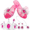 Gzadii Scarpe da principessa per ragazze | Scarpe giocattolo antiscivolo con orecchino per bambini, per feste di Capodanno, per interni ed esterni, grazie alla raccolta, compleanno, casa, spettacolo sul