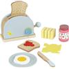 Baroni Toys Baroni Giochi in Legno Montessori - Set Tostapane con 10 Accessori, Giochi in Legno per Bambini dai 3 ai 7 Anni, 15x6.5x11 cm