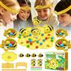 KORVANO Gioco Magnetico di Api e Ape Magnetica Gioco da Tavolo Bambini Giocos di Pesca Magnetica per Bambini con Fascia per Capelli Magnetica Giocos Raccolta di Api Magnetiche Gioco-Pesca Calamita