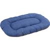 Baroni Home Cuscino Ovale per Cani e Gatti Tessuto Taglia, Imbottito con Morbido Foam, Utilizzabile su Entrambi i Lati (57x90x8 cm, Grigio e Blu)