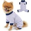 PAIDEFUL Camicia per cani in rete piqué, con anello al guinzaglio e gambe, tuta traspirante a 4 zampe per cuccioli di piccola taglia, pigiama leggero per animali domestici, abbigliamento estivo per