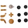Pyhodi Levette di Ricambio in Metallo per Controller One Series 2, Modello 1797, Kit di Pulsanti Magnetici 13 in 1 Include 4 Pulsanti Posteriori Programmabili (Oro)