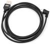 SYSTEM-S 2 m Meter Micro USB 2.0 Cavo ad Angolo di 90 Gradi ad Angolo retto (Destra/Male) Adattatore Cavo Dati e Cavo di Ricarica