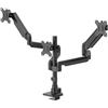 Hama Supporto per monitor, 3 monitor, molla a gas, completamente mobile, 17 - 32, nero