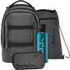satch pack set Set zaino scolastico, 4 pezzi, capacità 30 litri con astuccio, bottiglia e borsa sportiva Hidden Rainbow - Multi Colored