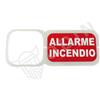AJAX Cartello segnalatore con stampa Allarme Incendio per sirene Ajax EN54