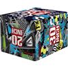 SPORTNOW Plyo Box 3 Altezze Jumping Box Antiscivolo per Casa e Palestra, 76x61x51cm, Multicolore|Aosom
