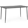 Bizzotto YARA, TAVOLO RETTANGOLARE ANTRACITE 140X80