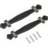 PATIKIL 6 Maniglie In Pelle Per Cassetti Con Lamiera In Ferro, 2 Pezzi Maniglie In Pelle Per Baule Pomelli Per Mobile Hardware Di Ricambio Con Viti Da 22mm, Nero