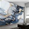Generico Carta da Parati Fotografica Blu Ardesia, Texture Astratta in Marmo Murale Fotografico per Camera da Letto e Cameretta, 500 x 280 cm (L x A) Decorazione Murale Carta da Parati Artistica con Effetto 3D