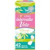 LINES INTERVALLO VELO FLOWER, 42 proteggislip distesi per piccole perdite, freschezza e protezione quotidiana, daily routine,sottilissimo, ultra flessibile, con essenza floreale