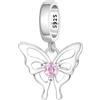 CYCUFF Ciondoli in argento sterling 925 adatti per collane con ciondoli, bracciali, pendenti, perline, gioielli, regalo per familiari, amici e donne, FASCINO, Argento sterling, Zirconie sintetico