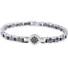 inSCINTILLE Bracciale Uomo in Accciaio inossidabile con Ceramica e Centrale Vari Simboli, braccialetto con Ancora Rosa dei venti Albero della vita, confezione regalo inclusa (Rosa dei venti Nero)