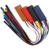CLISPEED 4 segnalibri a nastro, 37,9 x 3,2 x 0,3 cm, in pelle e seta, facili da inserire, compatti per ufficio e libri di testo