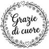 ZM MARKET HSL 100 Etichette Adesive Rotonde "Grazie di Cuore" Ø 36 mm - Impermeabili, Antimacchia e Resistenti all'Olio, Ideali per Bomboniere, Confezioni Regalo, Buste, Scatole, Handmade e Fai da Te
