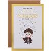 Hallmark Biglietto di auguri di compleanno di Harry Potter, con scritta You're the brightest Wizard of your age