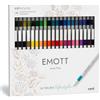 uni-ball - Set di pennarelli a punta fine Emott 0,4 mm, 40 colori
