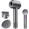LORVENA Asciugacapelli Professionale Ionico 1600W Phon Capelli Potente 160000 RPM Motore Brushless 500 Milioni Ioni Negativi Anti-Crespo 12 Modalità 4 Temperature 3 Velocità con 2 Accessori Magnetici
