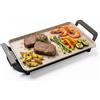 Nilson Life Grill elettrico con piastra e tostapane doppio, 2300 W, controllo della temperatura, apertura a 180 gradi, piastre in ceramica antiaderenti, termostato regolabile, vassoio raccogligocce