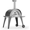 ALFA REFRATTARI Forno inox a gas Domo grigio su ruote FXDOMO-GGRI di Alfa Refrattari