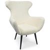 Menzzo Geo Poltrona, Tessuto, Crema, Dimensions: L73 x P72 x H99 cm