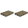 LACOR - 61058 - Presentazione Alimenti Mini Pallet, Legno di Betulla al 100%, Resistente e Resistente, 30x20cm, Ecologico. (Confezione da 2)