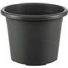 Dehner Vaso per piante Cylindro, resistente al gelo/ai raggi UV/resistente alle intemperie, riciclato, ca. Ø 45 cm, altezza 33 cm, plastica, antracite