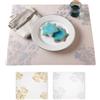 modern-twist - Tovaglietta all'Americana in Silicone, Colore: Bianco, Silicone, Argento, 40 x 30 x 1.123 cm